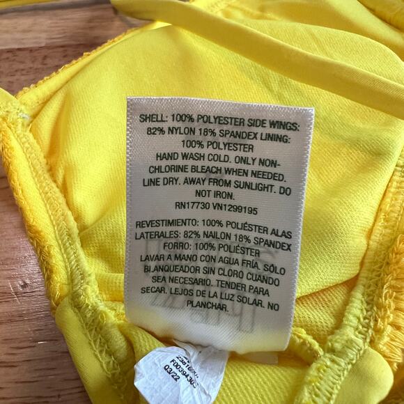 Wild Fable Women's Yellow and Pink Crochet Bralette Bikini Top - Size XS - NWT - Picture 4 of 9